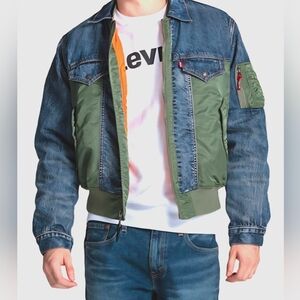 Men’s Levi's Thermore Ma-1 Hybrid Trucker Jacket Size Medium 773830000 RARE